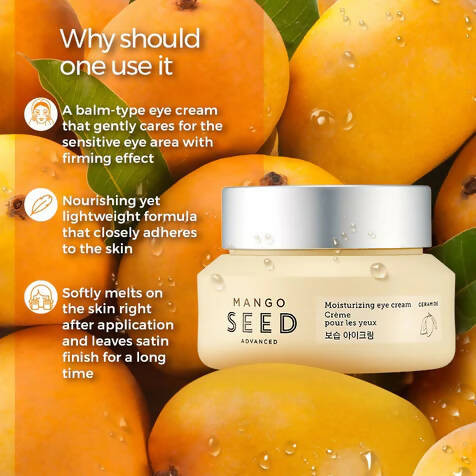The Face Shop Mango Seed Moisturizing Eye Cream - Korean Skincare | Swadesiicart