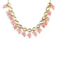 Gold-Toned Pink Gold-Polished Handcrafted Necklace - Ruby Raang | Swadesiicart