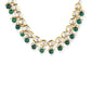 Gold-Polished White Greeb Brass Kundan Pearls Necklace - Ruby Raang | Swadesiicart
