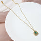 Gold-Polished White Brass Necklace - Ruby Raang | Swadesiicart