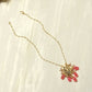 Gold-Polished Pink Brass Necklace - Ruby Raang | Swadesiicart