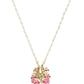Gold-Polished Pink Brass Necklace - Ruby Raang | Swadesiicart
