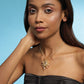 Gold-Polished Brass Necklace - Ruby Raang | Swadesiicart