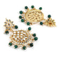 Gold-Polished Gold Kundan Studded Maharani Jewellery Set - Ruby Raang - Swadesiicart