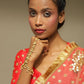 Women's Gold-Polished White Brass Kundan Bangle-Style Bracelet - Ruby Raang - Ruby Raang Studio