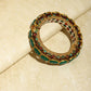 Gold-Polished Kundan Meenakari Bangle - Ruby Raang - Swadesiicart