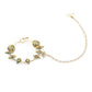 White Gold-Toned Plated Kundan Vilandi Chained Nose Ring - Ruby Raang | Swadesiicart