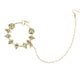 White Gold-Toned Plated Kundan Vilandi Chained Nose Ring - Ruby Raang | Swadesiicart
