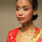 Gold-Polished Red Kundan-Studded Handcrafted Maang Tikka - Ruby Raang | Swadesiicart