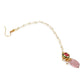 Gold-Polished Red Kundan-Studded Handcrafted Maang Tikka - Ruby Raang | Swadesiicart