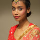 Gold-Toned Kundan Studded Maang Tikka - Ruby Raang | Swadesiicart