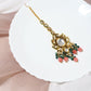 Gold-Toned Kundan Studded Maang Tikka - Ruby Raang | Swadesiicart