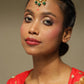 Gold-Polished Green Kundan-Studded Maang Tikka - Ruby Raang | Swadesiicart