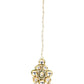 Gold-Polished Green Kundan-Studded Maang Tikka - Ruby Raang | Swadesiicart