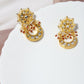 Gold-Toned Contemporary Studs Earrings - Ruby Raang - Swadesiicart