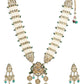 Gold-Polished White Green Kundan Studded Handcrafted Jewellery Set - Ruby Raang - Swadesiicart