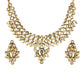 Gold-Polished Kundan Choker With Earring - Ruby Raang | Swadesiicart