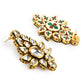 Gold-Polished Kundan Choker With Earring - Ruby Raang | Swadesiicart