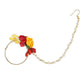Yellow Floral Jewellery Set - Ruby Raang - Swadesiicart