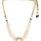 Gold-Polished White Brass Kundan Pearls Choker Necklace - Ruby Raang | Swadesiicart