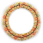 Gold-Polished Green Stone-Studded Beaded Meenakari Bangle - Ruby Raang - Swadesiicart