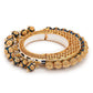 Gold-Polished Navy Blue Navratan Meenakari Bangle - Ruby Raang - Swadesiicart