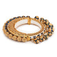 Gold-Polished Navy Blue Navratan Meenakari Bangle - Ruby Raang - Swadesiicart