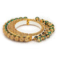 Gold-Polished Green Meenakari Bangle - Ruby Raang - Swadesiicart