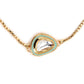 Women's Blue Gold-Toned Brass Handcrafted Gold-Polished Charm Bracelet - Ruby Raang - Swadesiicart