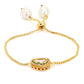 Women's Gold-Toned Brass Gold-Polished Charm Bracelet - Ruby Raang - Swadesiicart