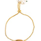 Women's Gold-Toned Brass Gold-Polished Charm Bracelet - Ruby Raang - Swadesiicart