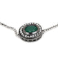 Women's Green Silver-Plated Brass Charm Bracelet - Ruby Raang - Swadesiicart