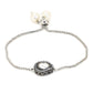 Women's Silver-Toned Brass Handcrafted Silver-Plated Charm Bracelet - Ruby Raang - Swadesiicart