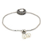 Women's Silver-Toned Brass Handcrafted Silver-Plated Charm Bracelet - Ruby Raang - Swadesiicart