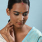 Gold-Polished Maroon Kundan Studded Maang Tikka - Ruby Raang | Swadesiicart