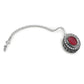 Gold-Polished Maroon White Kundan Stone -Studded Maang Tikka - Ruby Raang | Swadesiicart