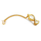 Gold-Polished White Kundan-Studded Maang Tikka - Ruby Raang | Swadesiicart