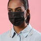 Gold-Toned Embellished Mask Chain - Ruby Raang | Swadesiicart