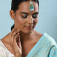 Women's Turquoise Bluegold Kundan Head Jewellery - Ruby Raang | Swadesiicart