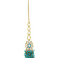 Women's Turquoise Bluegold Kundan Head Jewellery - Ruby Raang | Swadesiicart