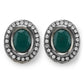 Silver-Plated Oval Kundan Studded Studs Earrings - Ruby Raang - Swadesiicart