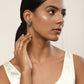 Blue Circular Studs Earrings - Ruby Raang | Swadesiicart