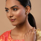 Red Circular Studs Earrings - Ruby Raang - Swadesiicart