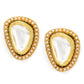 Gold-Polished Triangular Studs Earrings - Ruby Raang - Swadesiicart