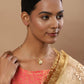 Women's Gold-Polished Chain Necklace - Ruby Raang | Swadesiicart