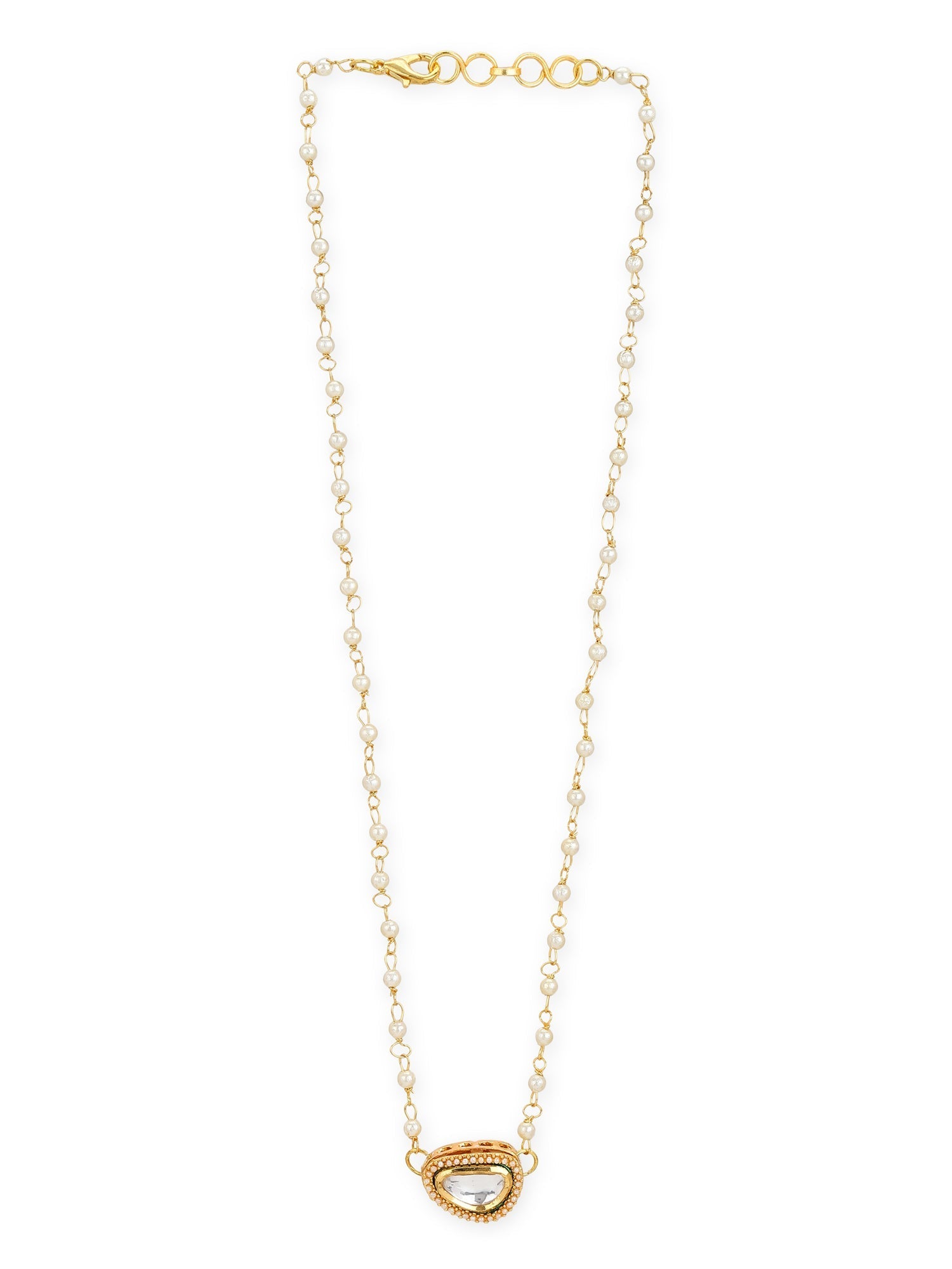 Gold-Polished White Brass Chain - Ruby Raang | Swadesiicart