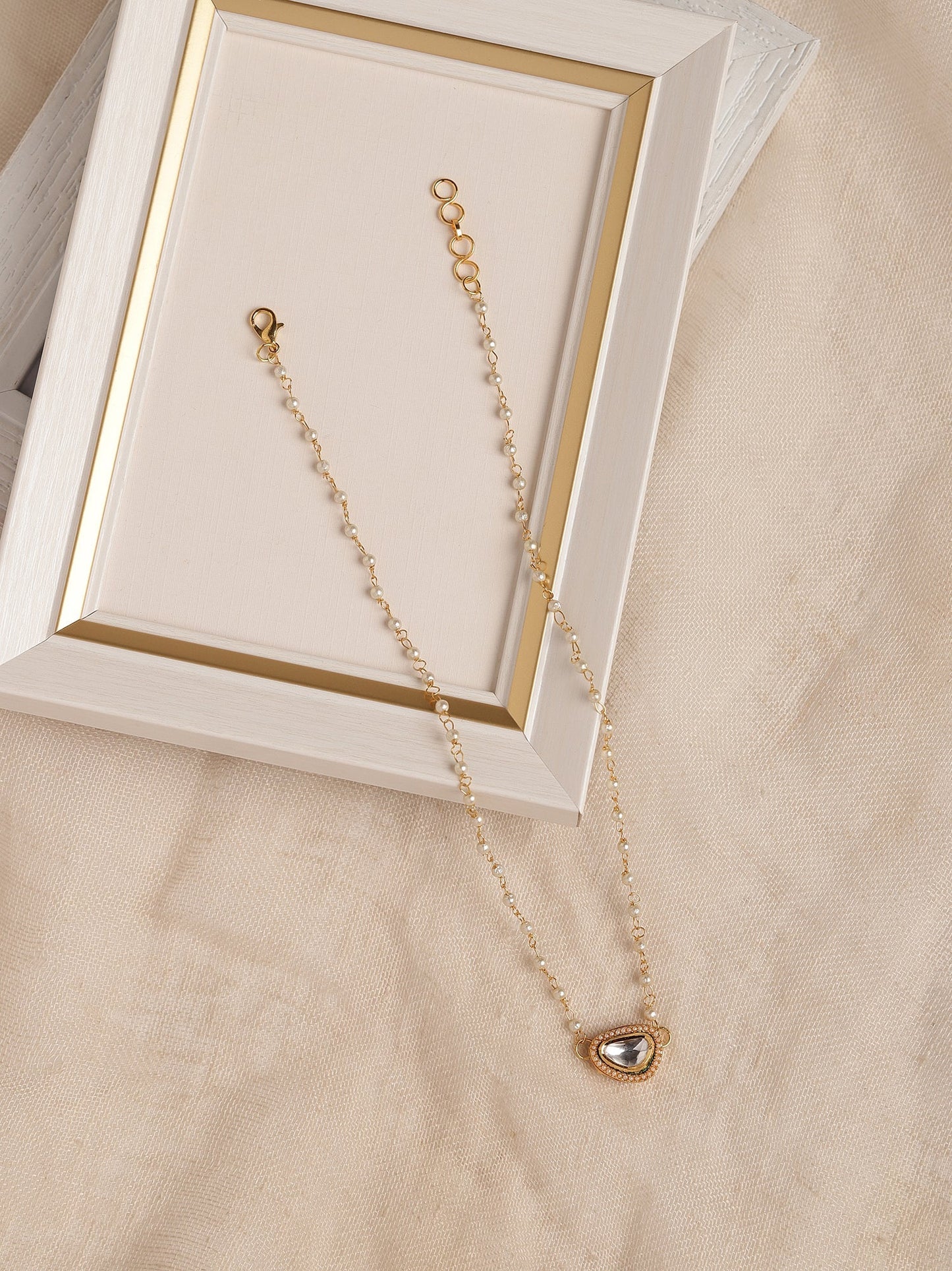 Gold-Polished White Brass Chain - Ruby Raang | Swadesiicart