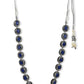 Oxidised Silver-Plated Blue White Kundan Studded Brass Choker Necklace - Ruby Raang | Swadesiicart