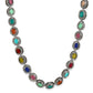 Multicoloured Brass Silver-Plated Handcrafted Necklace - Ruby Raang | Swadesiicart