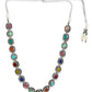 Multicoloured Brass Silver-Plated Handcrafted Necklace - Ruby Raang | Swadesiicart